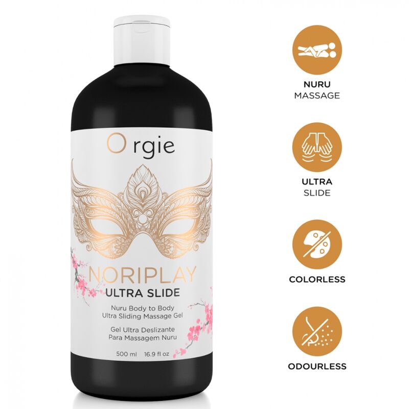 ORGIE - NORIPLAY ULTRA SLIDE GEL MASSAGGIO NURU CORPO A CORPO 500 ML
