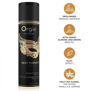 ORGIE - TERAPIA SEXY EL SECRETO, ACEITE DE MASAJE SENSUAL 200 ML