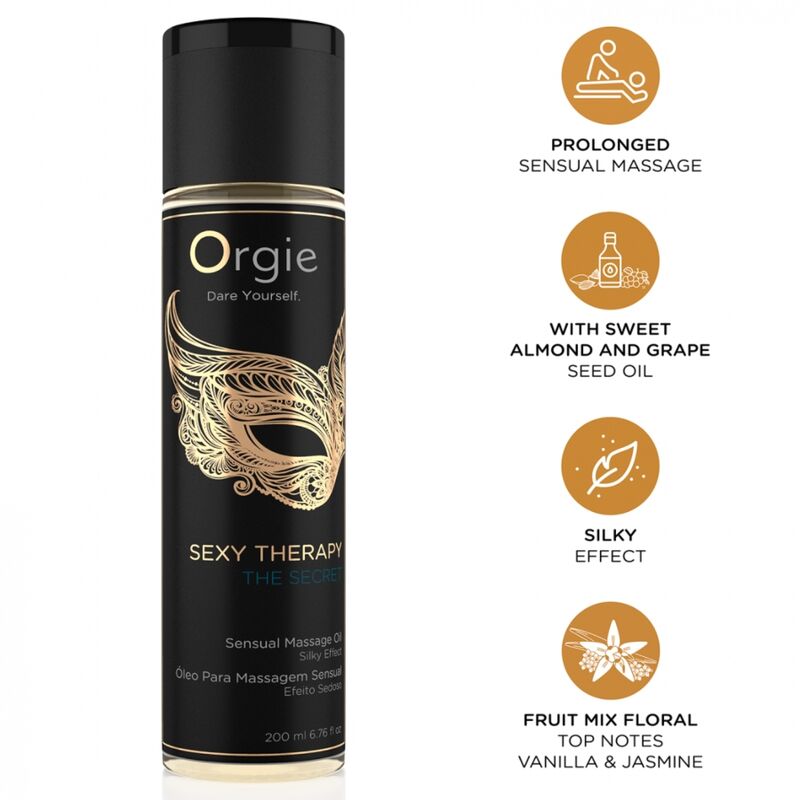 ORGIE - TERAPIA SEXY IL SEGRETO OLIO DA MASSAGGIO SENSUALE 200 ML