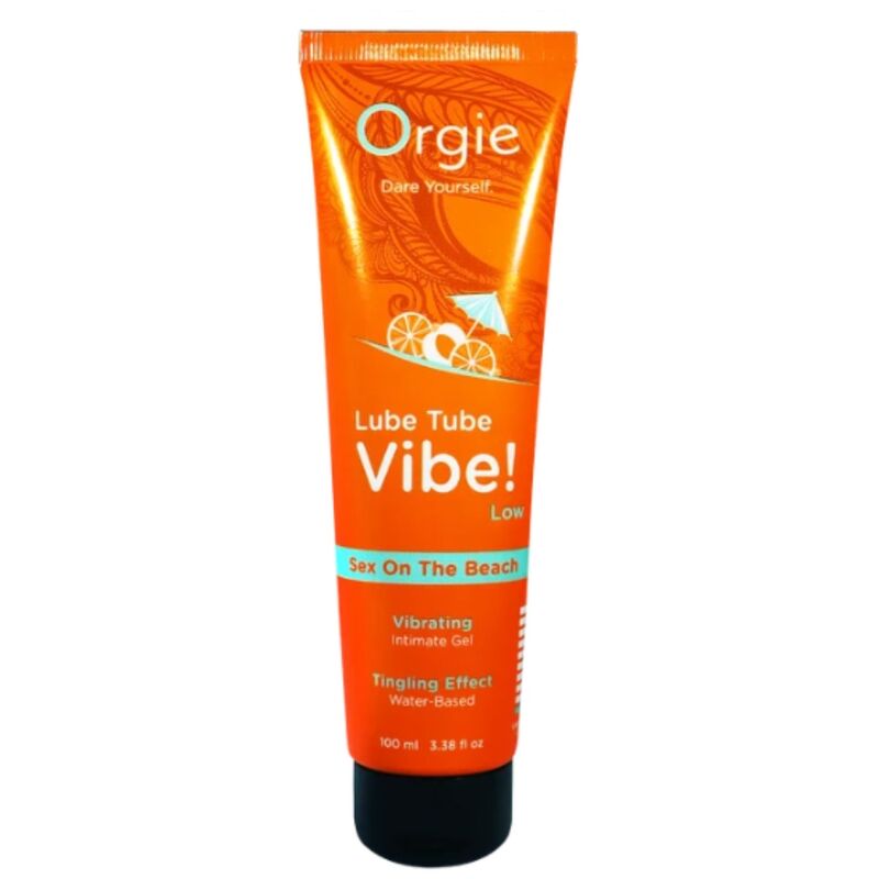 ORGIE - LUBRIFICANTE IN TUBO VIBE! SESSO SULLA SPIAGGIA GEL INTIMO BACIABILE LEGGERO 100 ML