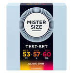 MISTER SIZE - CAMPIONE CONFEZIONE PRESERVATIVI MISURA 53-57-60 MM (3 UNITÀ)