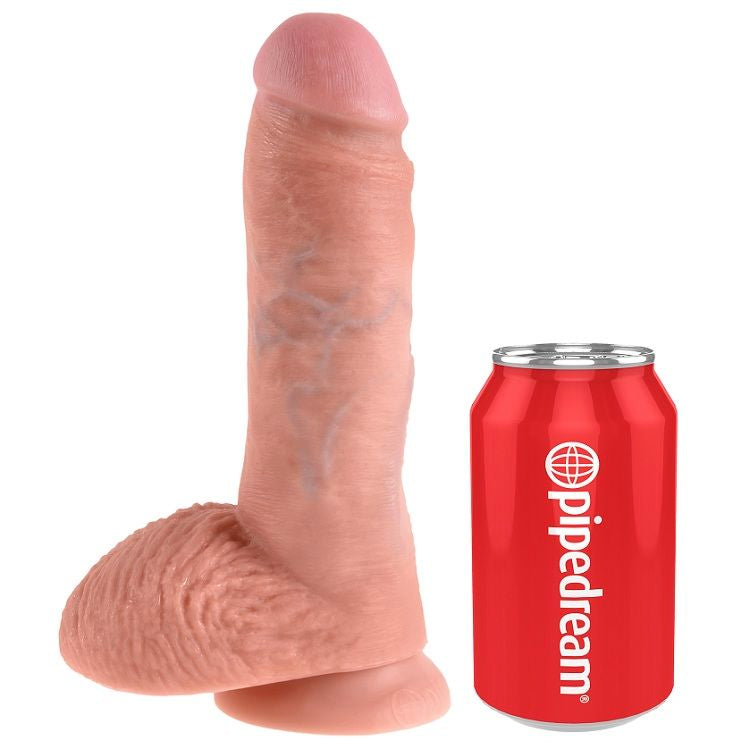 KING COCK - 8 DILDO IN GOMMA CON SFERE 20,3 CM