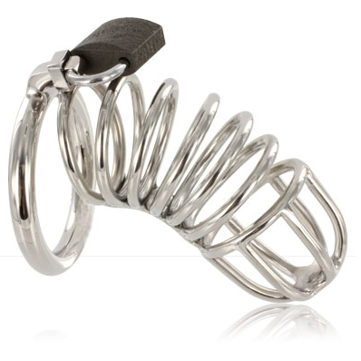 METAL HARD - DISPOSITIVO DE CASTIDAD CON ANILLO DE JAULA