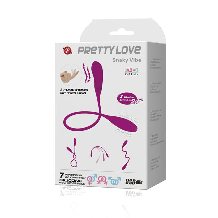 PRETTY LOVE - VIBRATORE SMART SNAKY VIBE 7 V + 3 STIMOLAZIONI