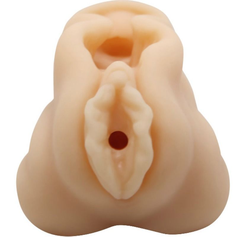 BAILE - MINI MASTURBADOR MASCULINO CON DISEÑO DE LABIOS VAGINALES