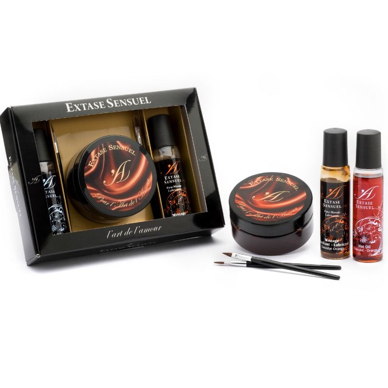 ÉXTASIS SENSUAL - KIT COFRE DE CHOCOLATE AFRODISÍACO