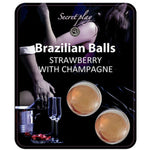 SECRETPLAY - SET DE BOLAS BRASILEÑAS FRESA Y CHAMPÁN