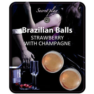 SECRETPLAY - SET DE BOLAS BRASILEÑAS FRESA Y CHAMPÁN