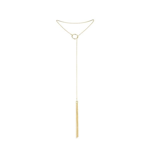 JEWELLERY - MAGNIFIQUE GOLD FRINGED METAL NECKLACE