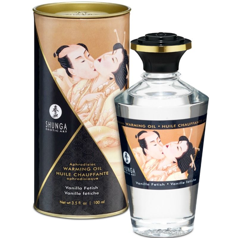 Olio da massaggio Shunga alla vaniglia incluso nel kit