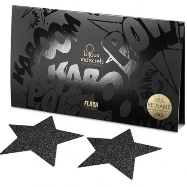 BIJOUX - COPRICAPEZZOLI INDISCRETI BLACK STAR FLASH