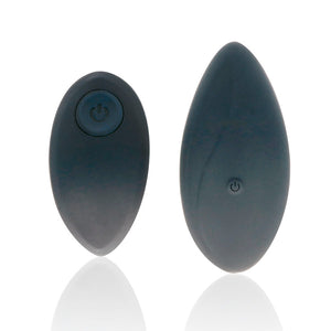BLACK&SILVER - ZARA REMOTE CONTROL STIMULATOR WITH FREE SLIP