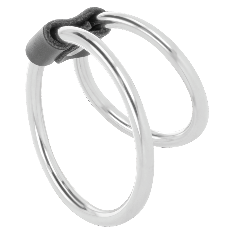 DARKNESS - ANILLO PARA PENE DOBLE DE METAL