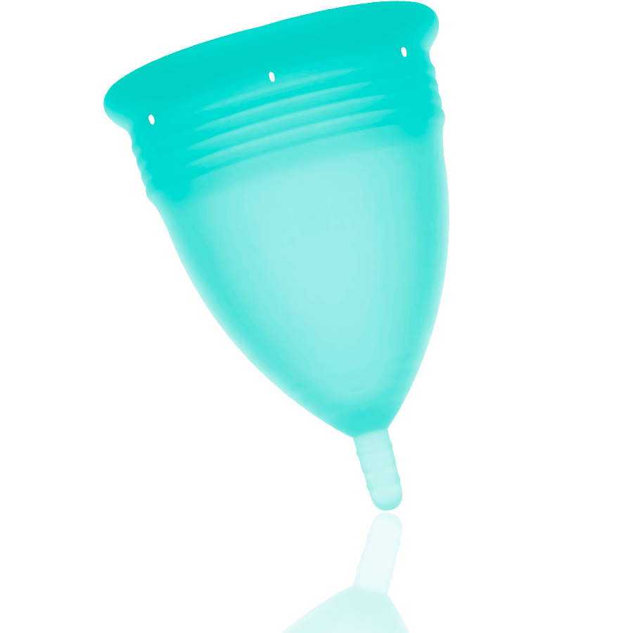 STERCUP - FDA AQUAMARINE SILICONE MENSTRUAL CUP - SIZE L