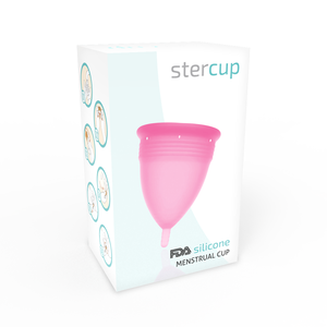 STERCUP - FDA PINK SILICONE MENSTRUAL CUP - SIZE S