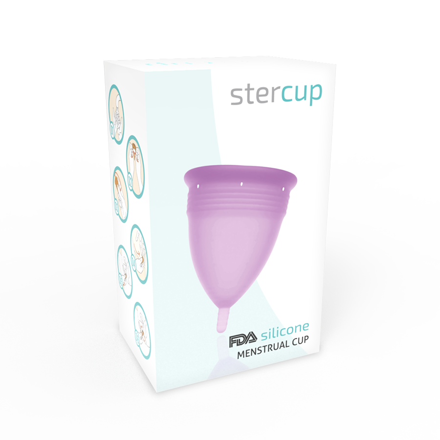 STERCUP - MENSTRUAL CUP IN LILAC FDA SILICONE - SIZE S