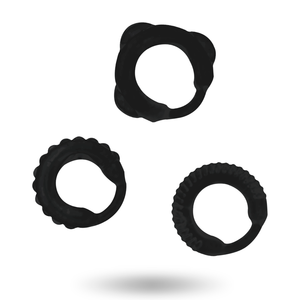 ADDICTED TOYS - SET ANILLO C NERO
