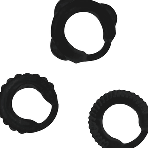 ADDICTED TOYS - SET ANILLO C NERO