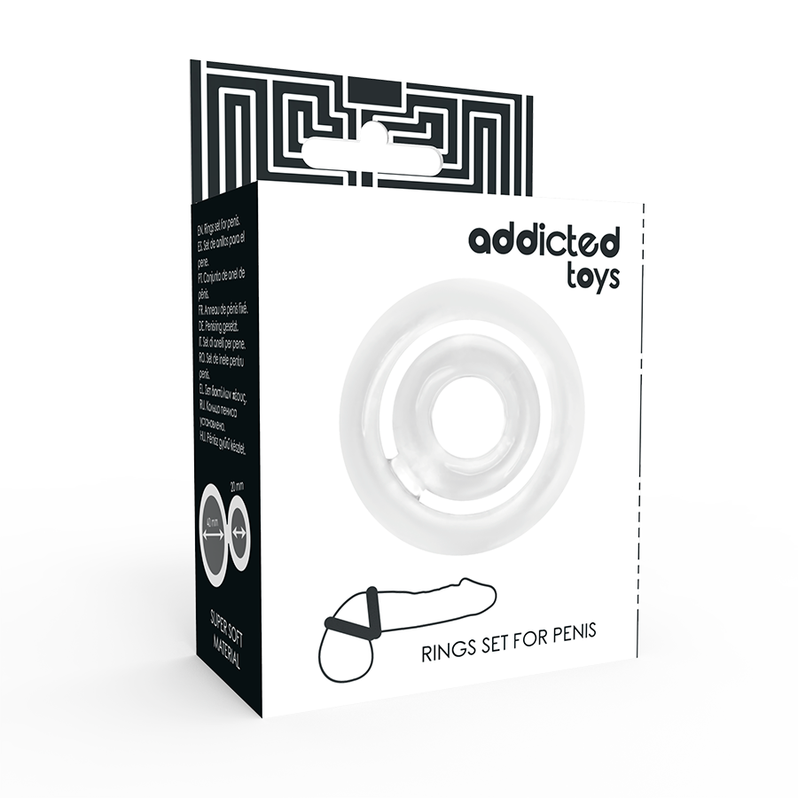 ADDICTED TOYS - POTENZ - ANILLO PARA PENE TRANSPARENTE