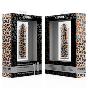 CUSTOM BULLETS - PROIETTILI PERSONALIZZATI LEOPARD RICARICABILI 10 INTENSITÀ