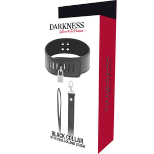 DARKNESS - COLLAR BDSM CON HEBILLA NEGRA