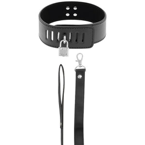 DARKNESS - COLLAR BDSM CON HEBILLA NEGRA