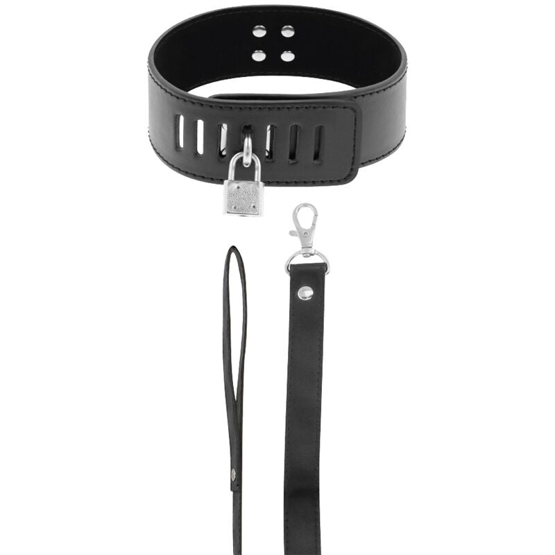 DARKNESS - COLLAR BDSM CON HEBILLA NEGRA