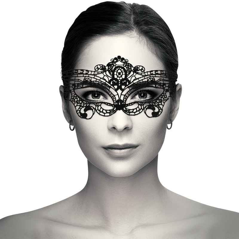 DESEO COQUETO CHIC - MASCARILLA DE ENCAJE FINO NEGRO