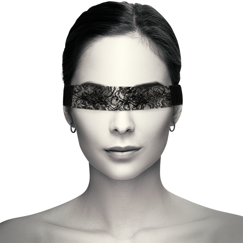 DESEO CHIC COQUETTE - MASCARILLA DE ENCAJE NEGRO CON CINTA