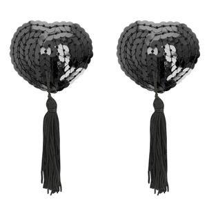 COQUETTE CHIC DESIRE - CUBREPEZONES NEGROS CON LENTEJUELAS