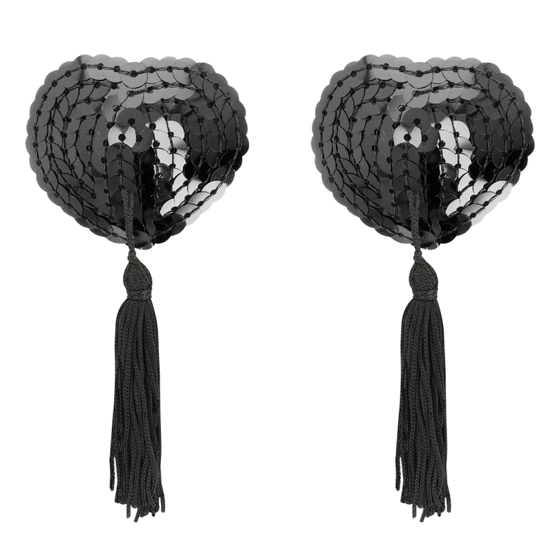 COQUETTE CHIC DESIRE - CUBREPEZONES NEGROS CON LENTEJUELAS