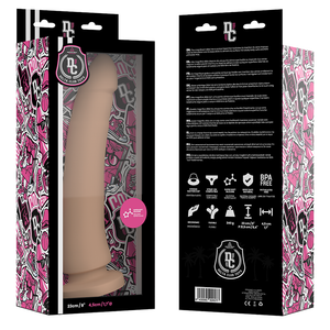 DELTA CLUB - JUGUETES DILDO NATURALES DE SILICONA MÉDICA 23 CM -O- 4.5 CM
