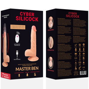 CYBER SILICOCK - TELECOMANDO REALISTIC MASTER 23,88 CM -Ø- 4,3 CM
