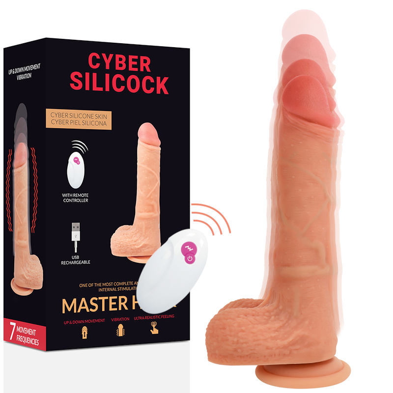 CYBER SILICOCK - TELEMANDO REALISTA MASTER HUCK 20.9 CM -O- 4 CM