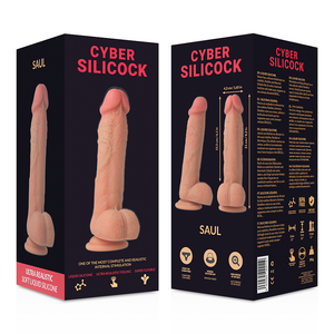 CYBER SILICOCK - SAUL SILICONE LIQUIDO MORBIDO ULTRA REALISTICO 21 CM -Ø- 4.2 CM