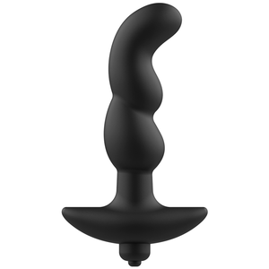 ADDICTED TOYS - MASSAGGIATORE ANALE NERO CON VIBRAZIONE MODELLO 2