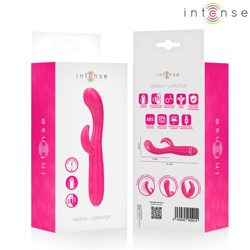 INTENSE AMARA vibratore rosa con lingua stimolante